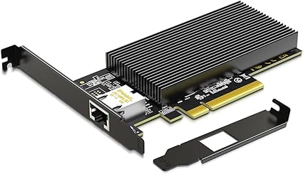 10Gb RJ45 PCI-E Network Card with X540 Controller, Gigaplus X540-1T 10Gb Ethernet Adapter with Single 10Gbe PCI-E NIC, Support Windows/Linux/ESX Servers