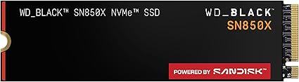 WD Black 4TB SN850X NVMe Internal Gaming SSD Solid State Drive - Gen4 PCIe, M.2 2280, Up to 7,300 MB/s - WDS400T2X0E